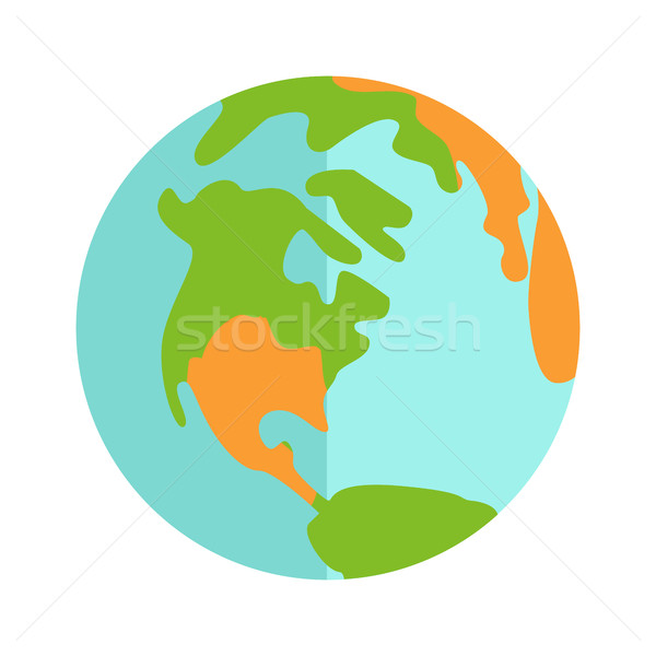 [[stock_photo]]: Terre · icône · signe · isolé · blanche · population