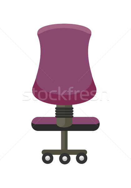 Paars bureaustoel icon kleurrijk ontwerp stijl Stockfoto © robuart