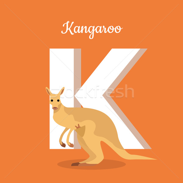 Animals Alphabet. Letter - K Stock photo © robuart