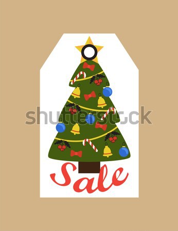 Buying Nice Fir Tree Online on White Background Stock photo © robuart