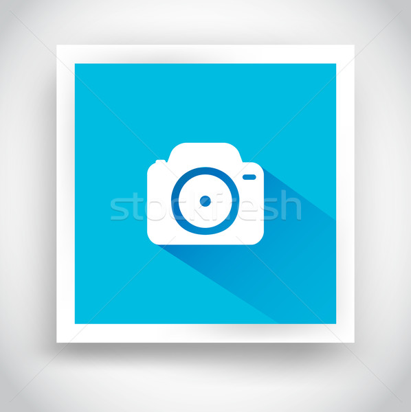 Icon of camera for web and mobile applications Stock photo © robuart