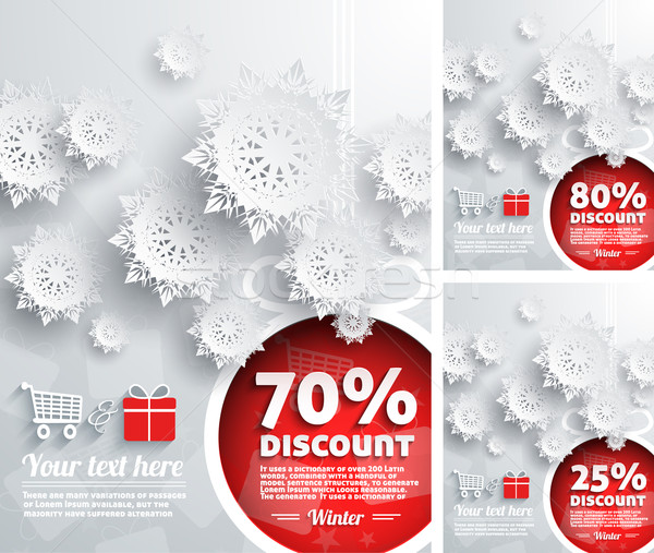 Merry Christmas background discount percent Stock photo © robuart