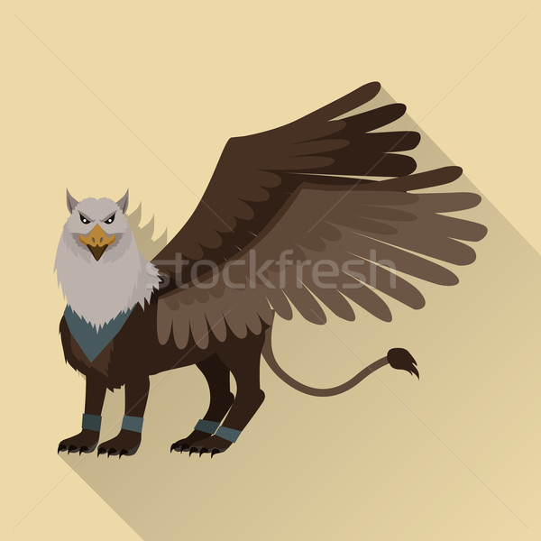 Foto stock: Mítico · monstros · griffin · criatura · corpo