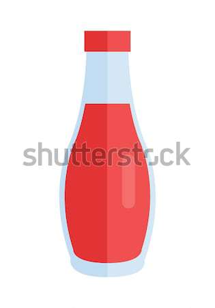 Bottle with Sauce Flat Design Vector Illustration  Stock photo © robuart
