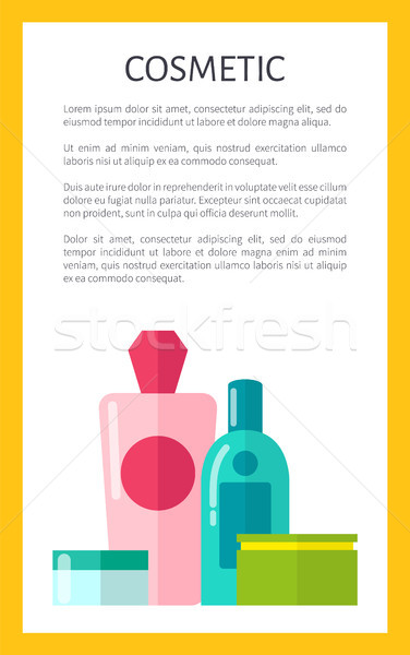 Stockfoto: Natuurlijke · cosmetica · poster · promo