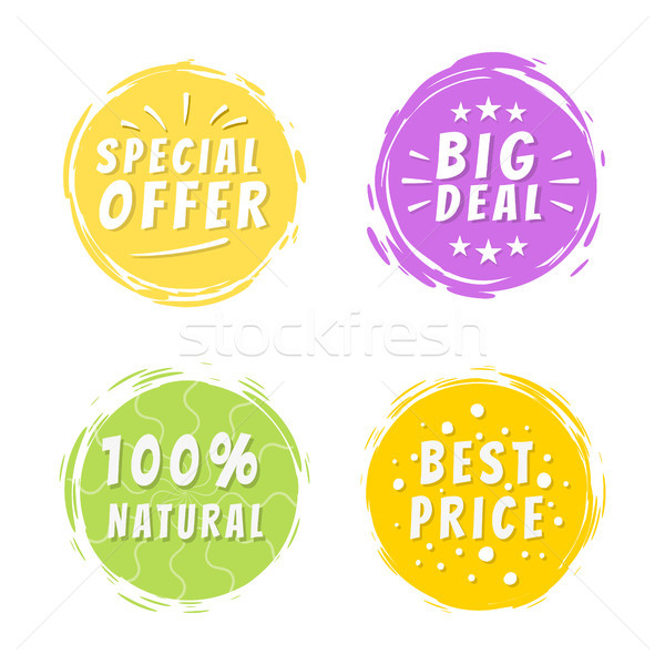 Special Offer Inscription on Yellow Painted Spot Stock photo © robuart