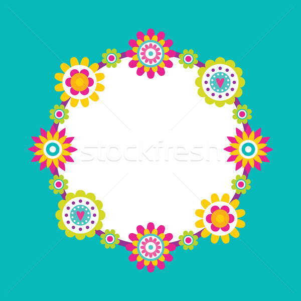 Spare Place for Text Frame Abstract Flower Blossom Stock photo © robuart