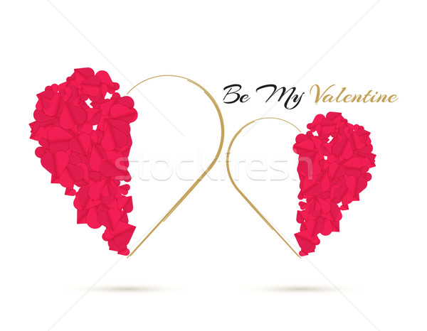 Happy Valentines Day Be My Valentine Vector Illustration C Robuart Stockfresh