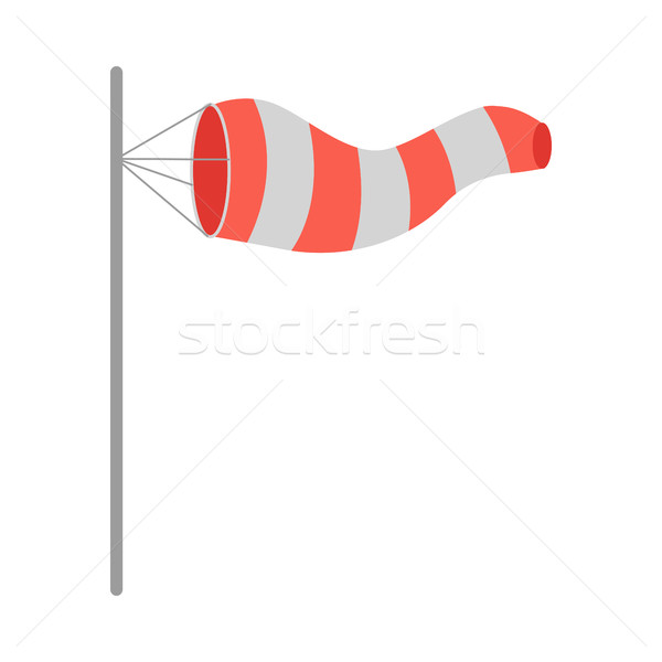 Meteorology Windsock Inflated by Wind. Vector Stock photo © robuart