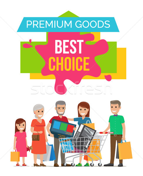 Premium Goods Best Choice on Vector Illustration Stock photo © robuart