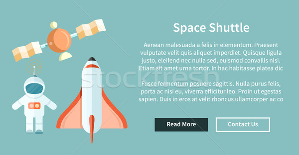 Space Shuttle and Astronomy Web Page Stock photo © robuart