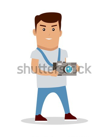 Photographer Character Vector Illustration. Stock photo © robuart