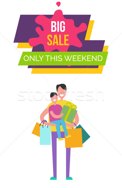 Big Sale Only This Weekend Vector Illustration Stock photo © robuart