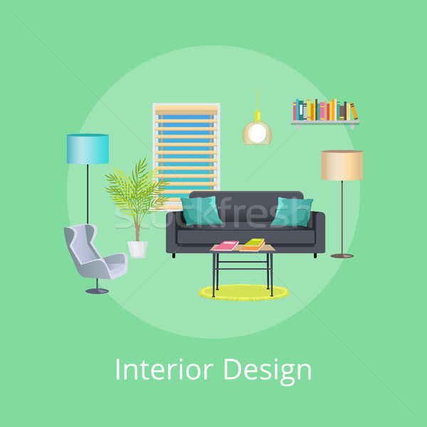 Design interior abstract cameră interior poster lumina Imagine de stoc © robuart