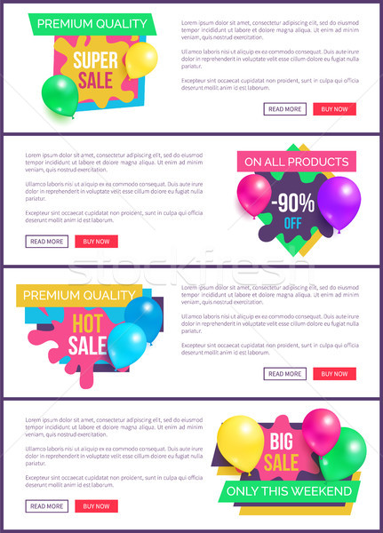 Collection Landing Pages Sale Prices Promo Sticker Stock photo © robuart