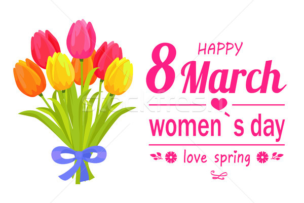 8 March Ladys Day Love Spring Vector Illustration Stock photo © robuart