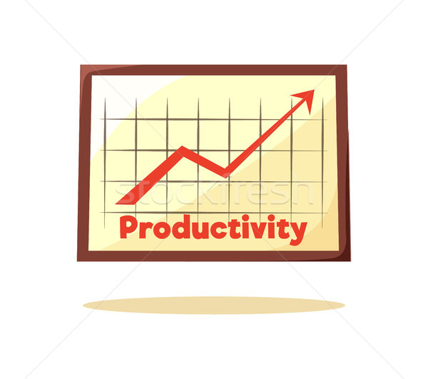 Productivity Graphic Card Vector Illustration Stock photo © robuart