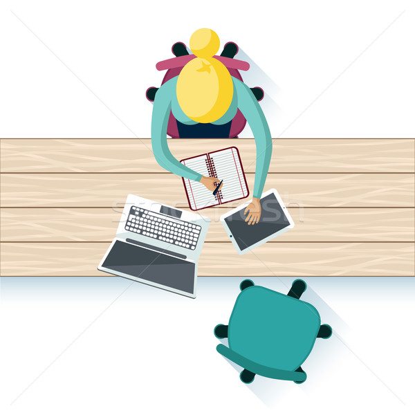 Workplace Interior Table Top Design Stock photo © robuart