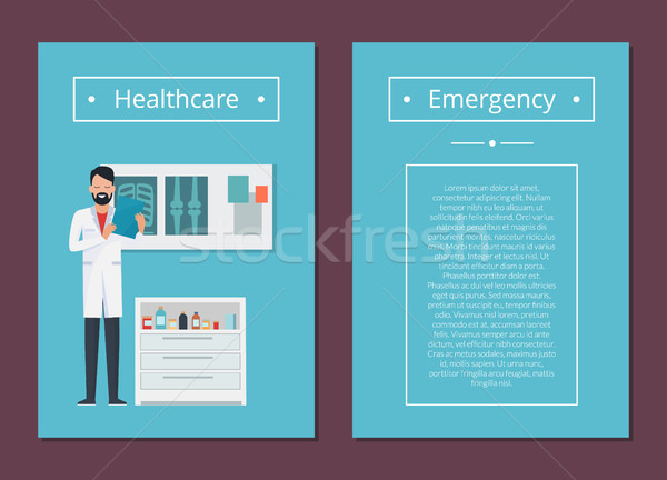 Healthcare and Emergency Set Vector Illustration Stock photo © robuart