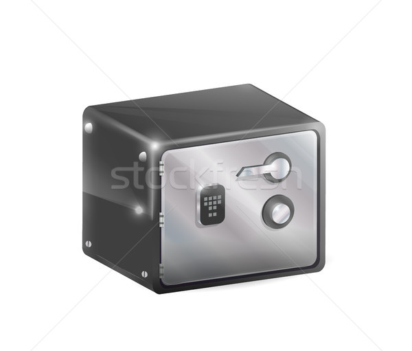 Metal Safe Strongbox Vector Illustration Isolated Stock photo © robuart