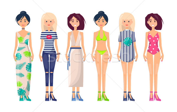 New Summer Collection of Clothing Item Fashionable Stock photo © robuart