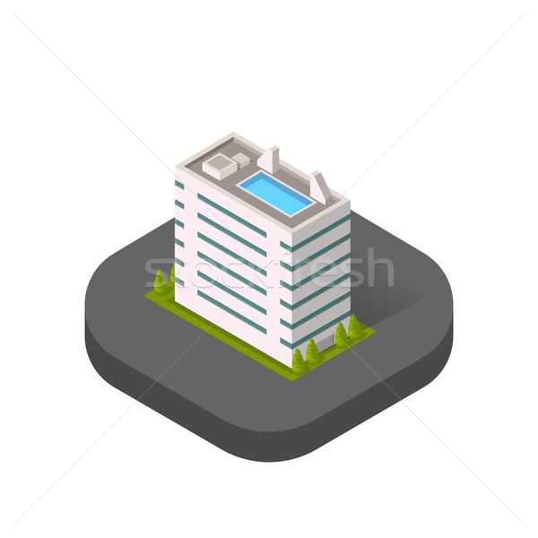 Stock photo: Skyscrapers House Building Icon