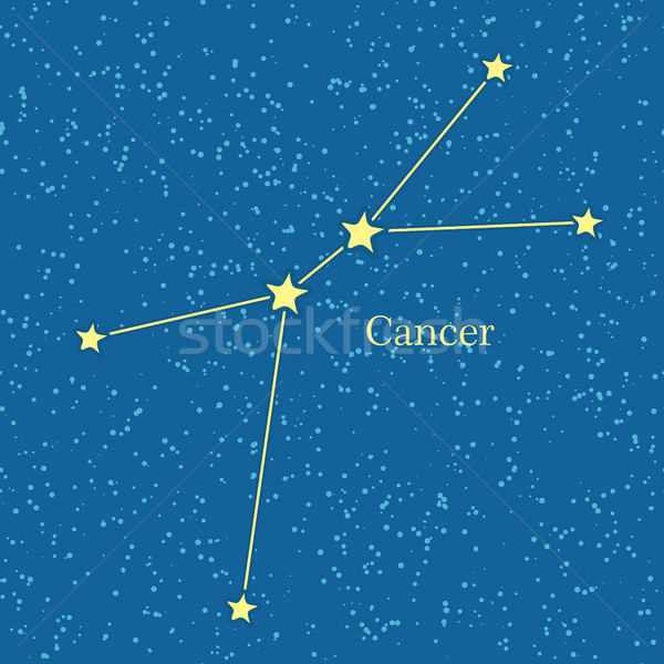 Cancer Zodiac Symbol on Background of Cosmic Sky. Stock photo © robuart