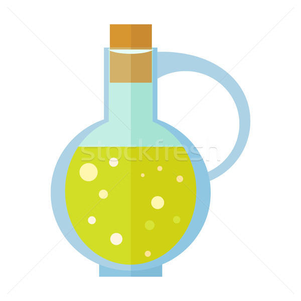 Bottle with Olive Oil Vector in Flat Design Stock photo © robuart