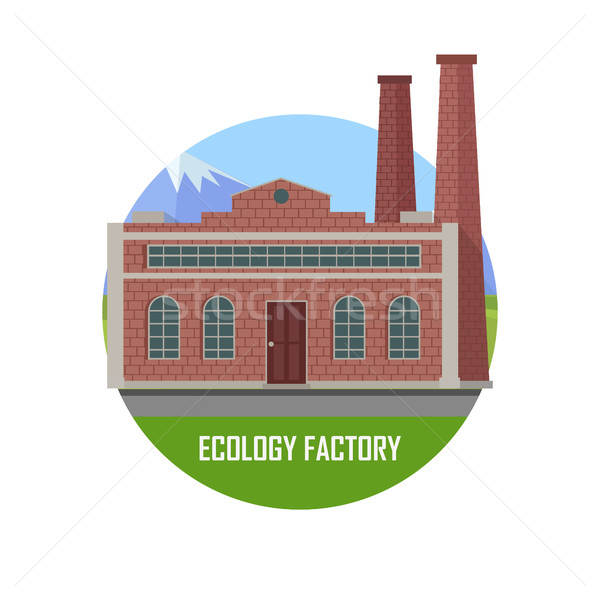 Foto stock: Ecologia · fábrica · eco · planta · ícone · estilo