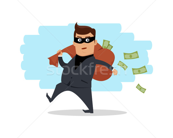 Pénz lop terv vektor pénzügyi bűnözés Stock fotó © robuart
