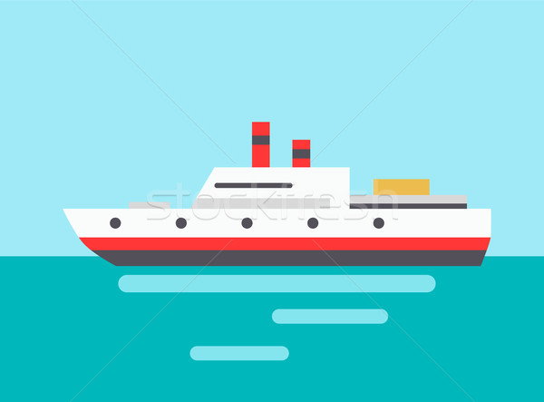 Marinha ícone colorido grande mar Foto stock © robuart