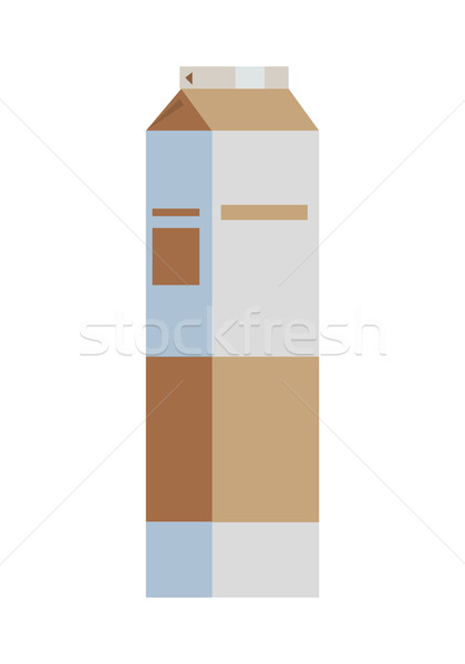 Stock photo: Paper Packaging for Liquid Food Illustration.