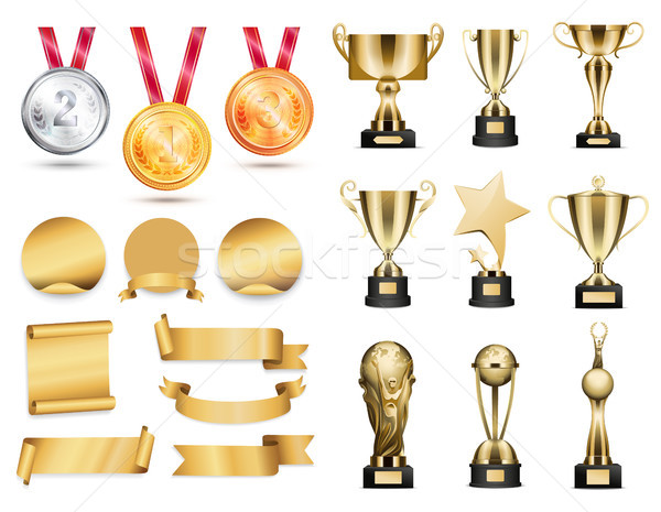 Stockfoto: Iconen · kleur · gouden · bronzen