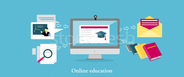 Línea educación icono diseno estilo Universidad Foto stock © robuart