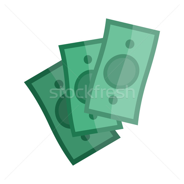 казино зеленый деньги изолированный белый бумаги Сток-фото © robuart