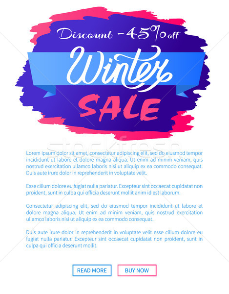 [[stock_photo]]: Réduction · hiver · vente · promo · étiquette · design