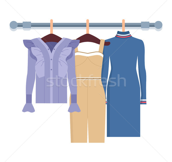 Summer Mode with Dress Jackets Vector Illustration Stock photo © robuart