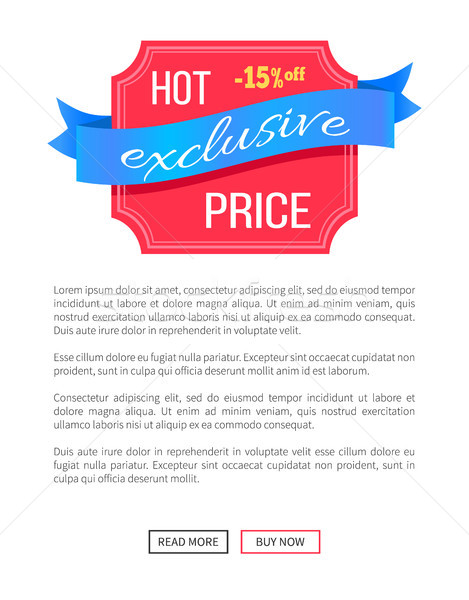 Hot Exclusive Price -15 Off Poster Place for Text Stock photo © robuart