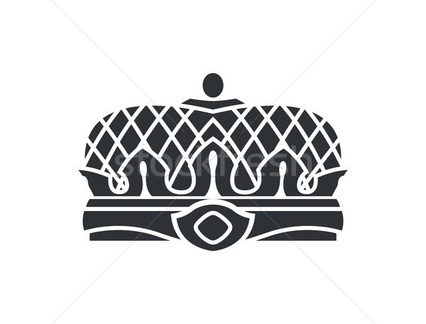 Crown Closeup of Silhouette Vector Illustration Stock photo © robuart