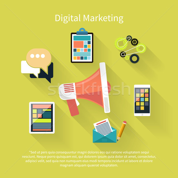 Stock photo: Digital marketing concept