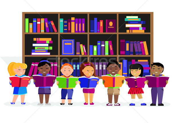 その他 子供 を読む 図書 ライブラリ 教育 ストックフォト © robuart