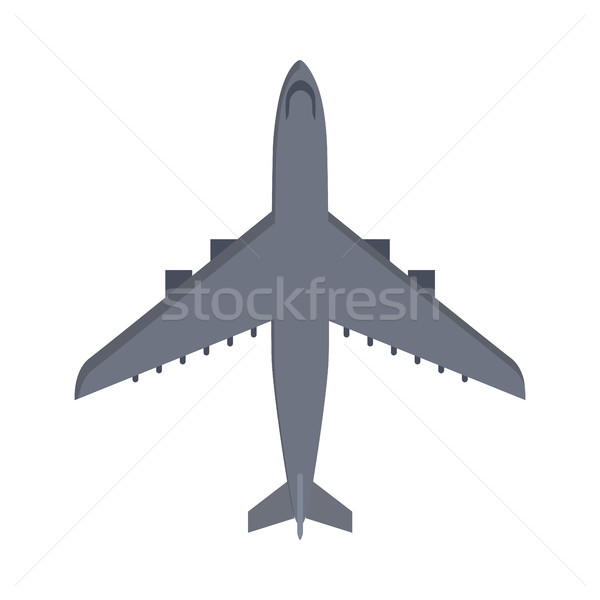 Military Airplane Isolated. Aircraft Plane Vector Stock photo © robuart