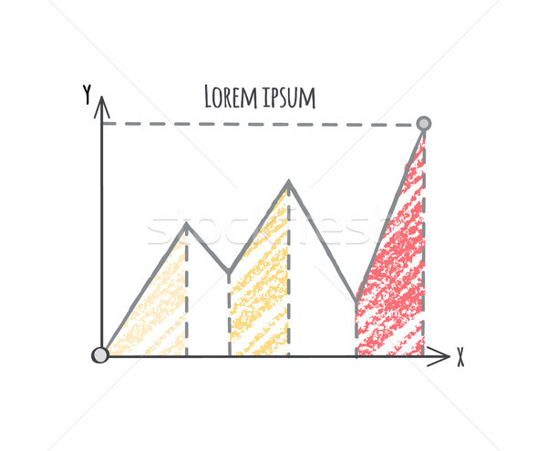 Diagram with Three Tops on Vector Illustration Stock photo © robuart