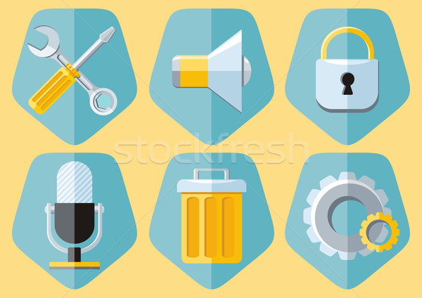 Tools icons Stock photo © robuart