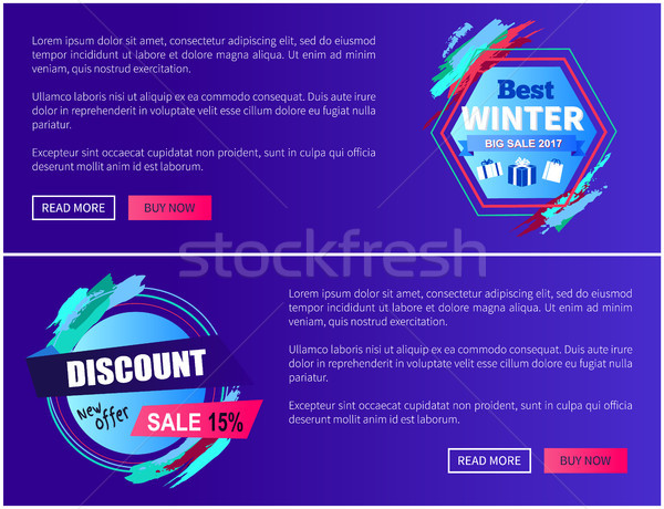 Foto stock: Desconto · venda · novo · oferecer · inverno · tratar