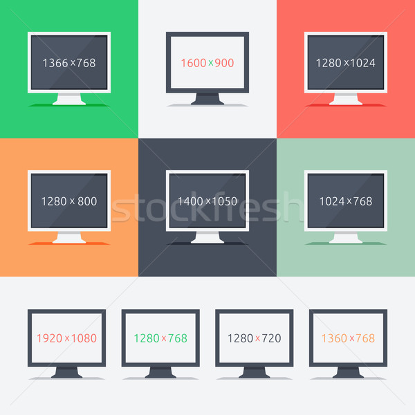 Responsive web design on different monitors Stock photo © robuart