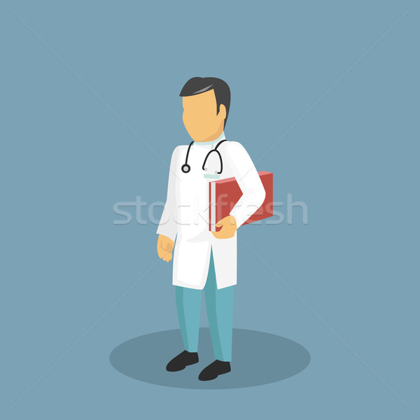 Foto stock: Profissão · ícone · médico · projeto · estilo · médico