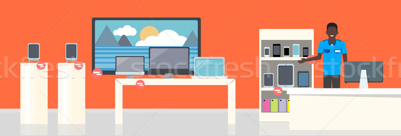 Shop Specialized on Selling Electronic Equipment. Stock photo © robuart