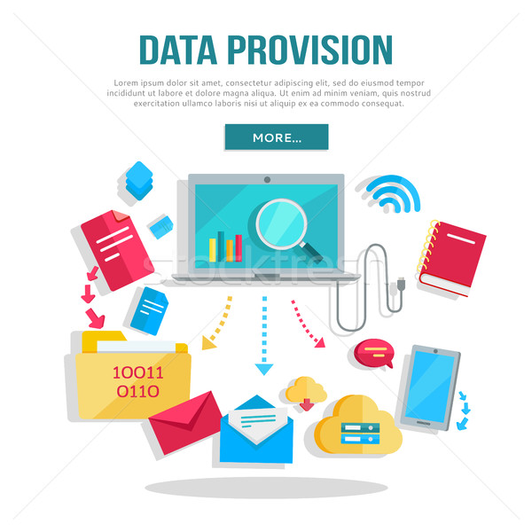 Data Provision Banner Stock photo © robuart