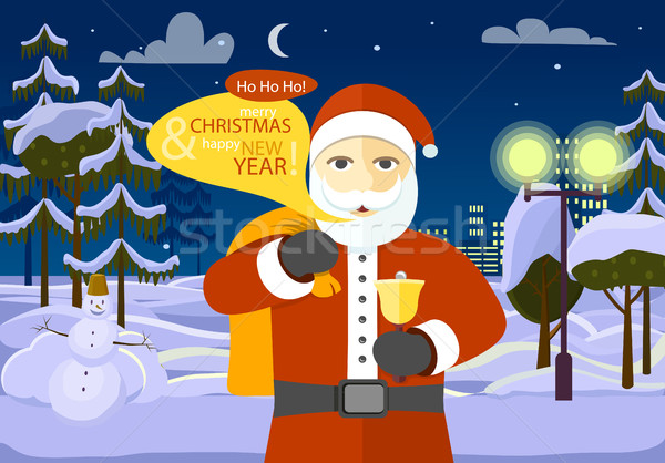 Merry Christmas and Happy New Year from Santa Stock photo © robuart
